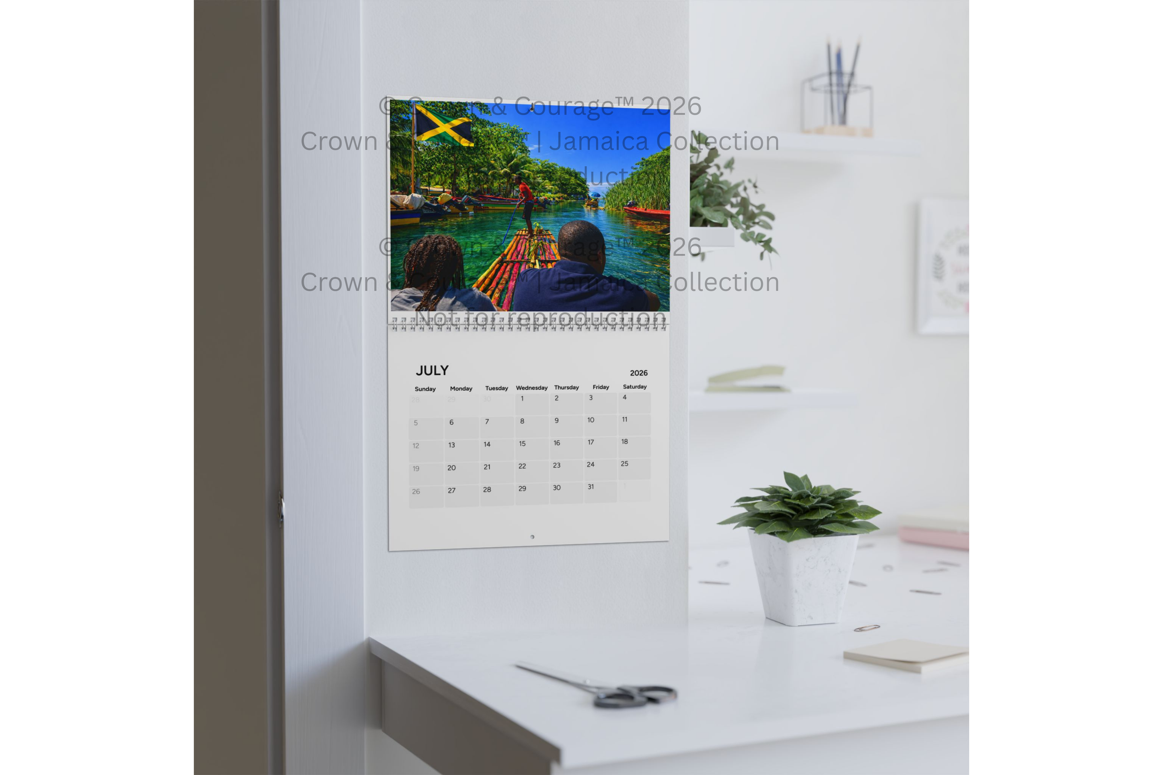Jamaica Scenic Calendar 2026 | Wall Calendar